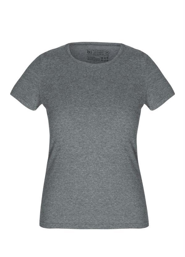 Basicamente - Blusa Feminina Mescla Baby Look Mangas Curtas 5