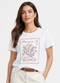 Infinita Cor - Blusa Feminina Molicotton Viscose Marrom - variação: Branco