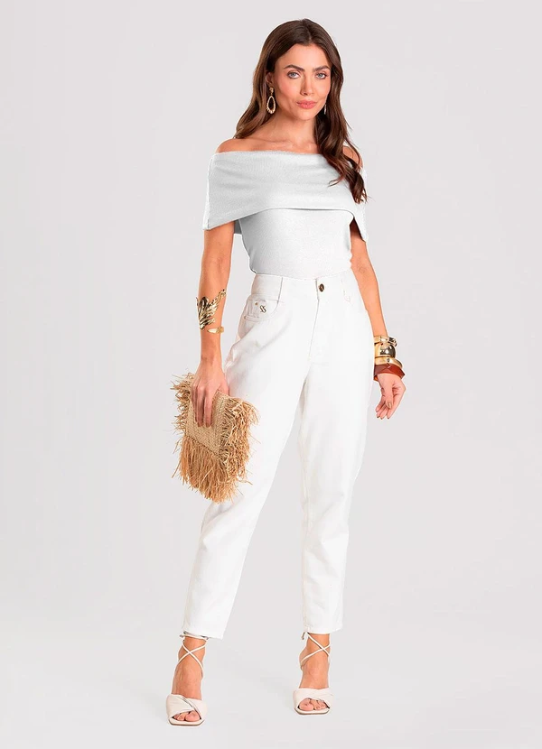 Dianna - Blusa Feminina Ombro a Ombro Branco 3