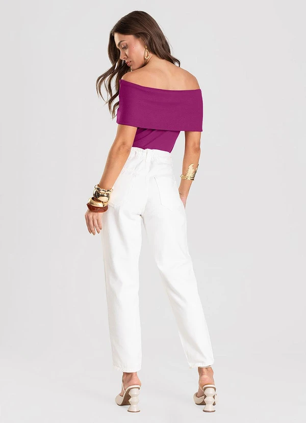 Dianna - Blusa Feminina Ombro a Ombro Rosa 2