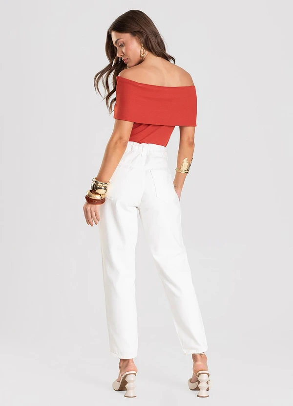 Dianna - Blusa Feminina Ombro a Ombro Vermelho 4