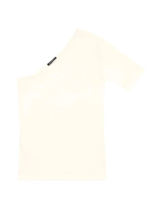 Essendi - Blusa Feminina Ombro Único Natural - ESSENDI