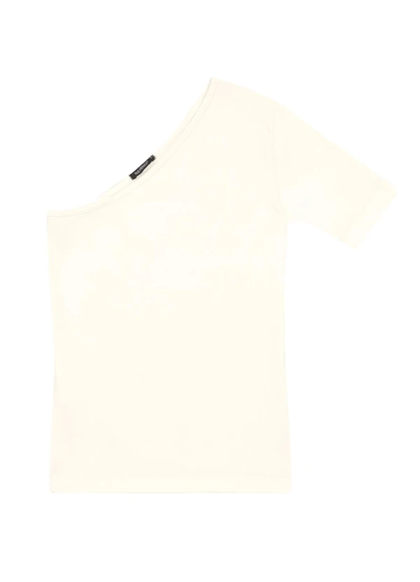 Essendi - Blusa Feminina Ombro Único Natural 2