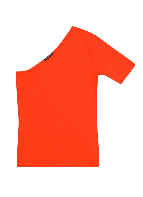 Essendi - Blusa Feminina Ombro Único Vermelho 4