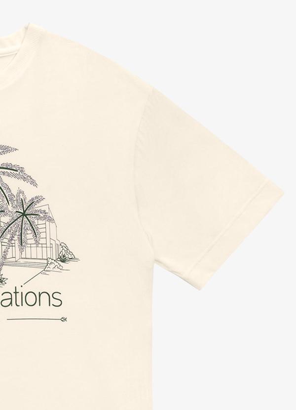 Rovitex - Blusa Feminina Over com Estampa e Glitter Bege 2