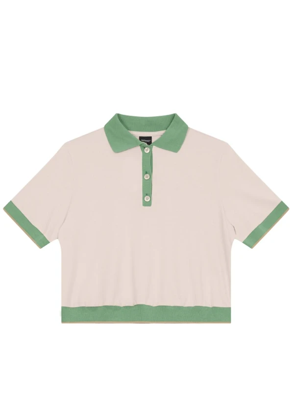 Essendi - Blusa Feminina Polo Retro em Piquet Natural 4