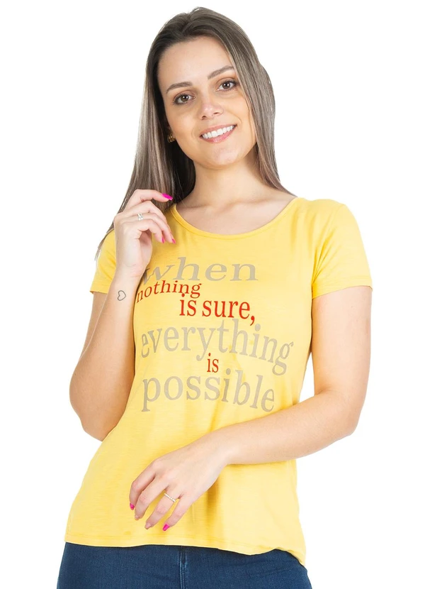 Select - Blusa Feminina Possible Amarelo 1