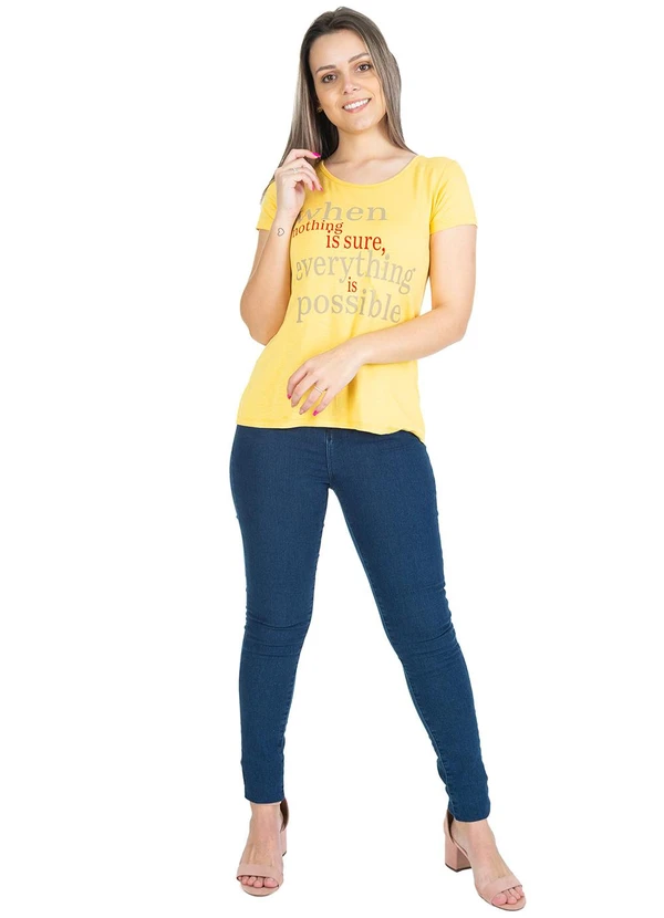 Select - Blusa Feminina Possible Amarelo 3