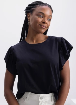 Essendi - Blusa Feminina Preto - ESSENDI