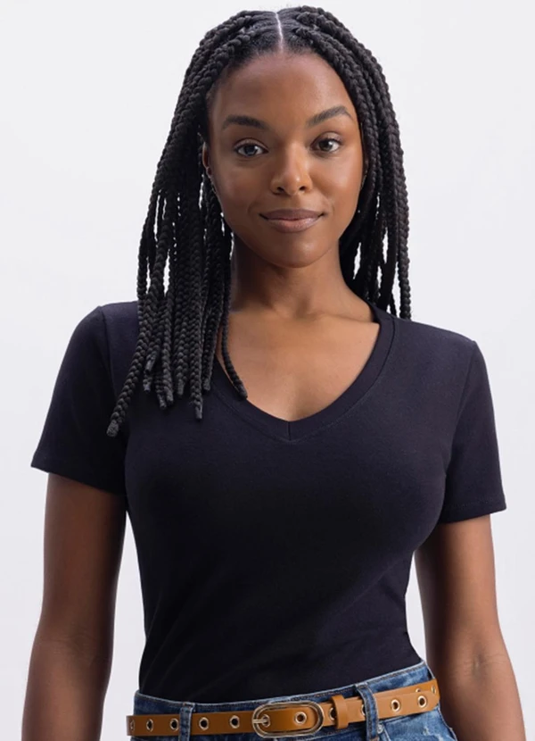 Essendi - Blusa Feminina Preto