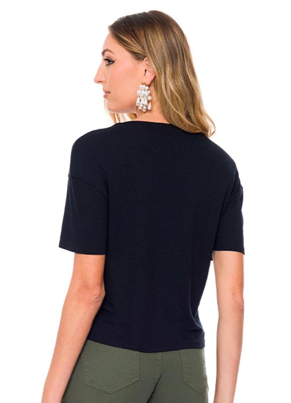Doce Trama - Blusa Feminina Preto 2