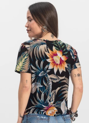 Infinita Cor - Blusa Feminina Preto - INFINITA COR