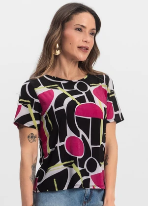 Infinita Cor - Blusa Feminina Preto - INFINITA COR