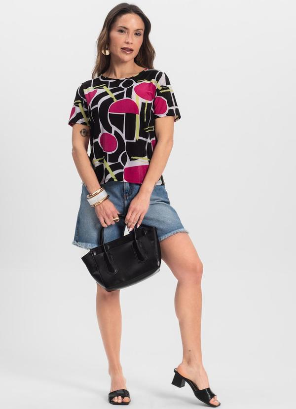 Infinita Cor - Blusa Feminina Preto 3