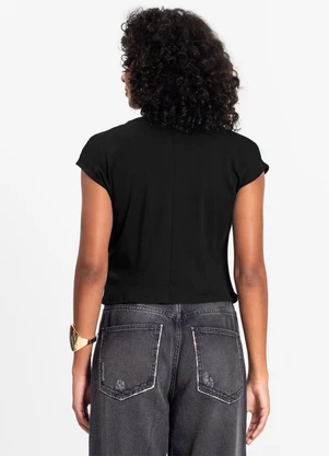 Infinita Cor - Blusa Feminina Preto - INFINITA COR