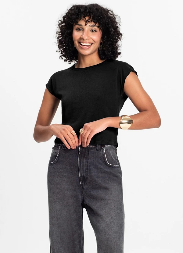 Infinita Cor - Blusa Feminina Preto 3