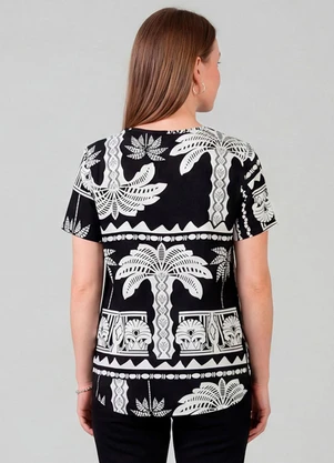 Infinita Cor - Blusa Feminina Preto - INFINITA COR