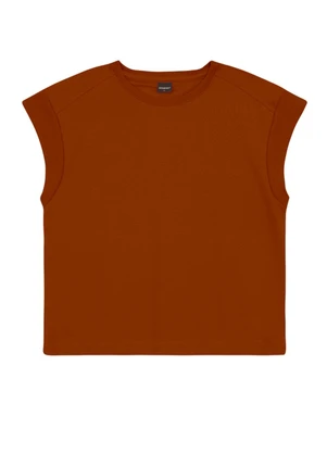 Essendi - Blusa Feminina Regata Marrom - ESSENDI