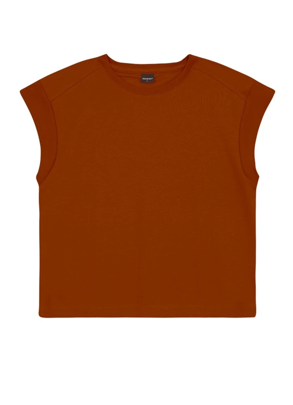 Essendi - Blusa Feminina Regata Marrom 1