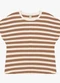 Rovitex - Blusa Feminina Ribana de Viscose Listrada Marrom - variação: Marrom
