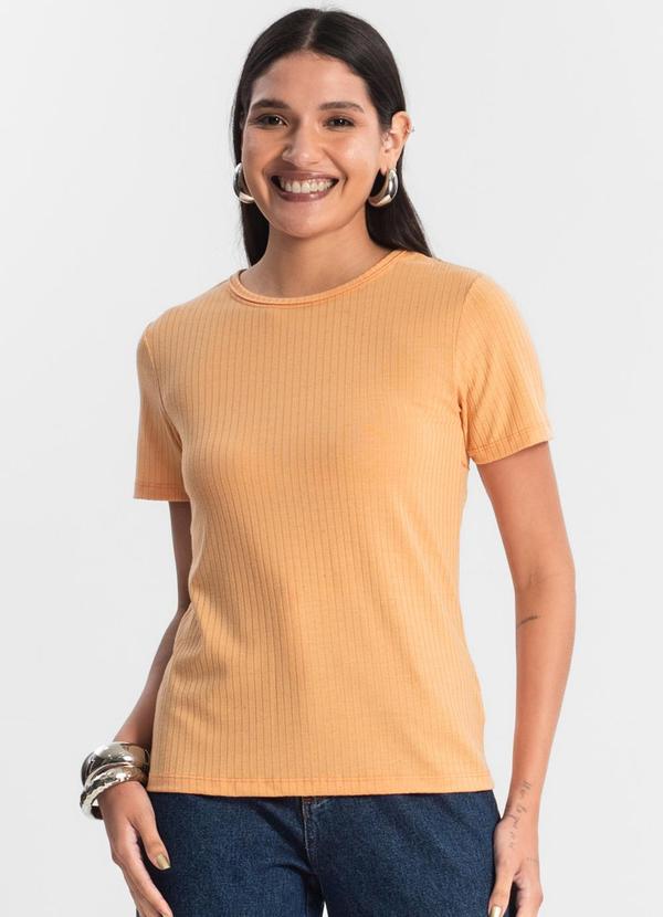 Rovitex - Blusa Feminina Ribana Laranja