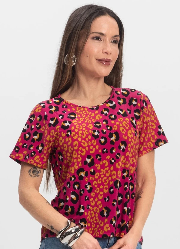 Infinita Cor - Blusa Feminina Rosa
