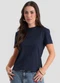 Dianna - Blusa Feminina Suedine Gola Reforçada Azul - variação: Azul