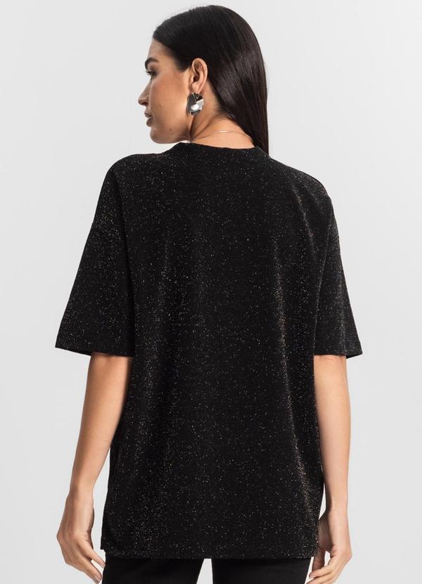 Rovitex - Blusa Feminina T-Shirt Over Preto 2