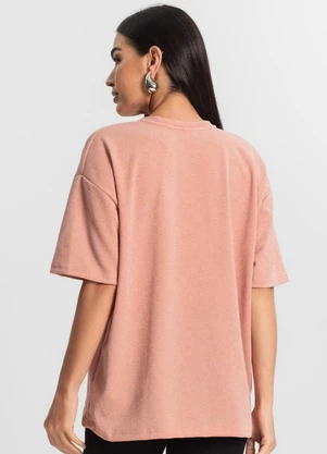 Rovitex - Blusa Feminina T-Shirt Over Rosa - ROVITEX