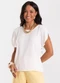 Rovitex - Blusa Feminina Tecido de Viscose Rosa - variação: Bege