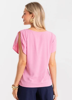 Rovitex - Blusa Feminina Tecido de Viscose Rosa - ROVITEX