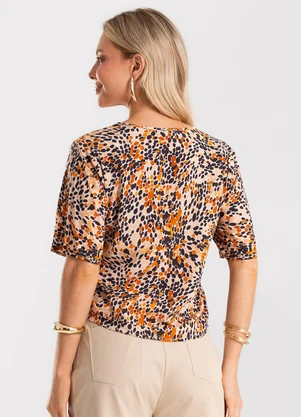 Rovitex - Blusa Feminina Tecido Viscose Khyara Bege - ROVITEX