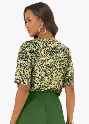Rovitex - Blusa Feminina Tecido Viscose Khyara Verde - ROVITEX