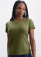 Essendi - Blusa Feminina Essencial em Meia Malha Laranja - variação: Verde
