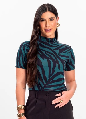 Infinita Cor - Blusa Feminina Verde - INFINITA COR