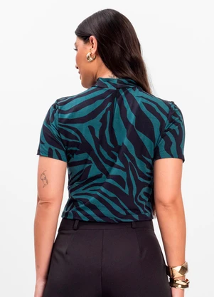 Infinita Cor - Blusa Feminina Verde - INFINITA COR