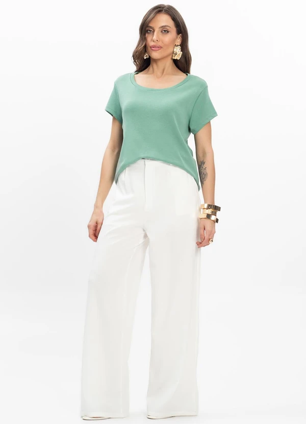 Infinita Cor - Blusa Feminina Verde 3