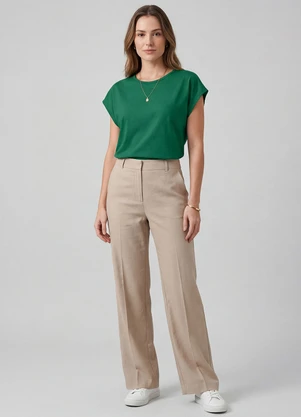 Infinita Cor - Blusa Feminina Verde - INFINITA COR
