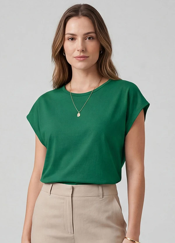 Infinita Cor - Blusa Feminina Verde