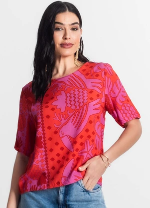 Infinita Cor - Blusa Feminina Vermelho - INFINITA COR
