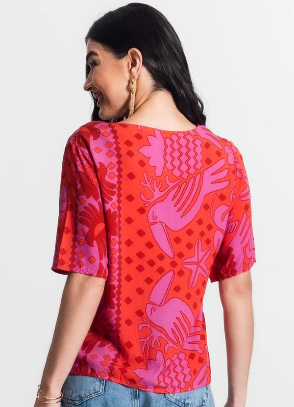 Infinita Cor - Blusa Feminina Vermelho 2