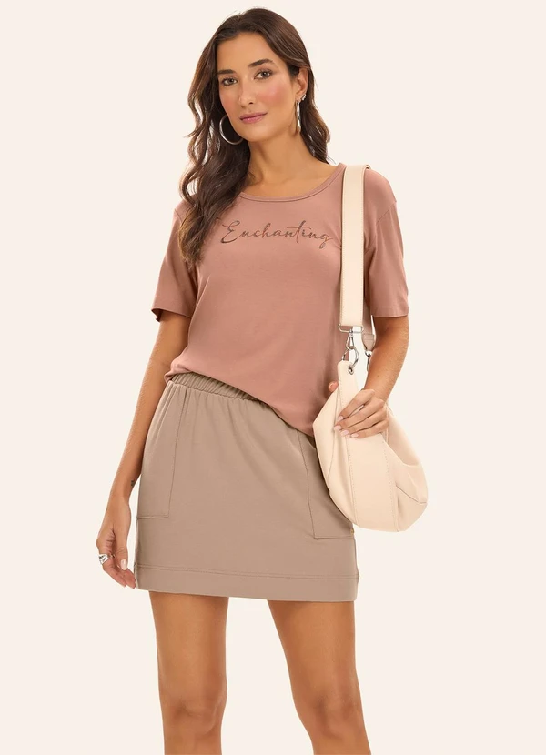 Rovitex - Blusa Feminina Vicotorcion Marrom 2