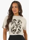 Rovitex - Blusa Feminina Visco Creponada Preto - variação: Bege