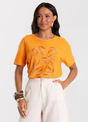 Rovitex - Blusa Feminina Visco Creponada Marrom - ROVITEX