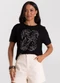 Rovitex - Blusa Feminina Visco Creponada Preto - variação: Preto
