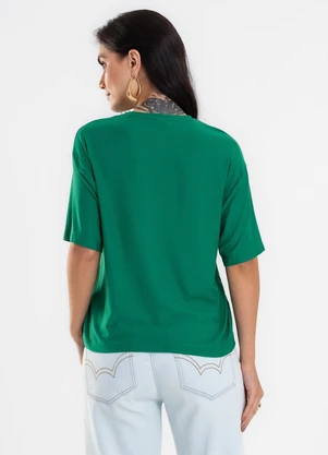 Rovitex - Blusa Feminina Visco Creponada Verde - ROVITEX