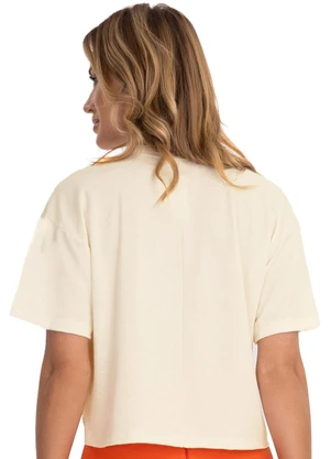 Endless - Blusa Feminina Visco Maquinetada Bege - ENDLESS