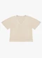 Rovitex - Blusa Feminina Visco Maquinetado Ampla Rosa - variação: Bege