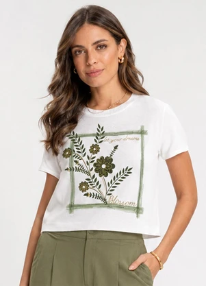 Rovitex - Blusa Feminina Visco Premiere Estampa Bege - ROVITEX