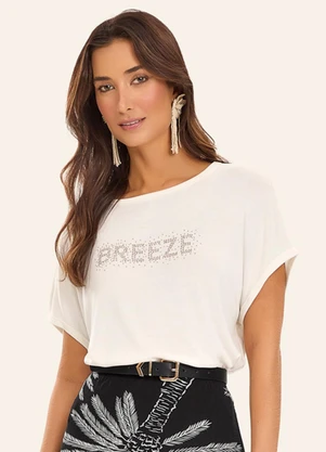 Rovitex - Blusa Feminina Visco Tricot Bege - ROVITEX